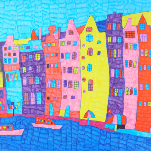 山田悦久「街並み7」