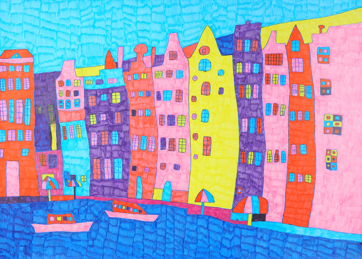 山田悦久「街並み7」