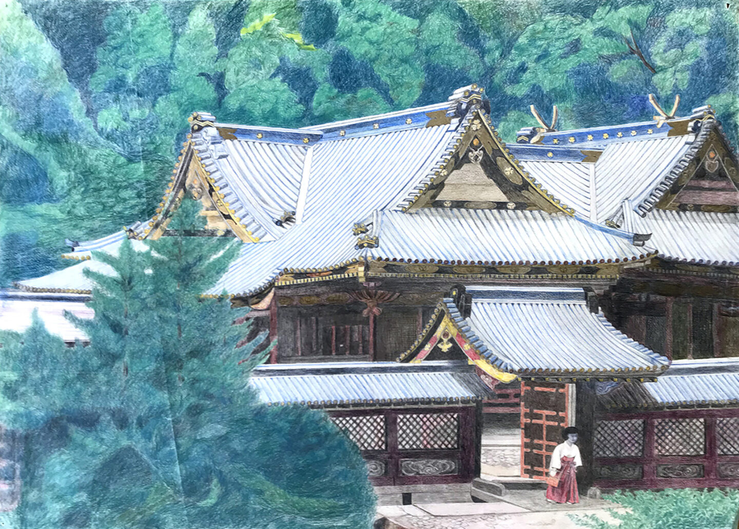 田代源一郎「寺院」
