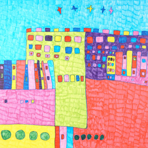 山田悦久「街並み9」