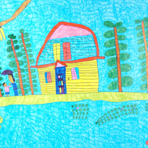 山田悦久「湖畔の家」