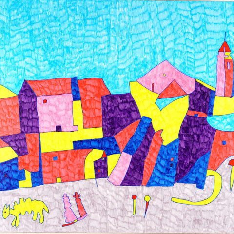 山田悦久「街並み6」