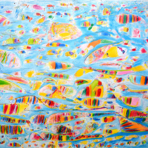 後藤定代「魚群」