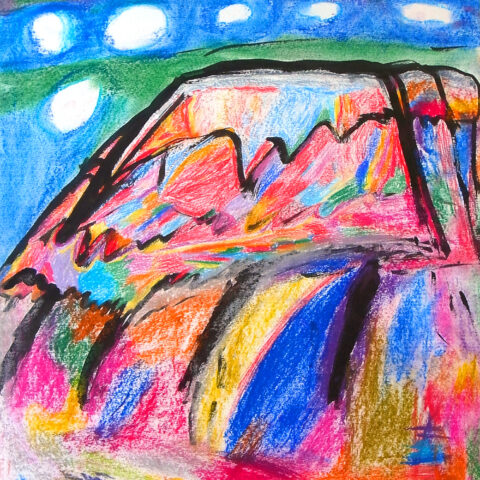 増田亮太「虹色に輝く富士」