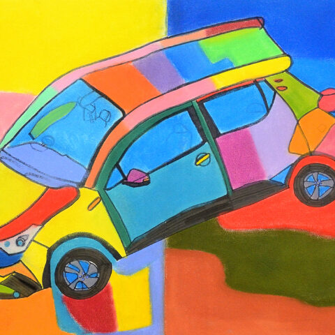 杉本英司「カラフル自動車」