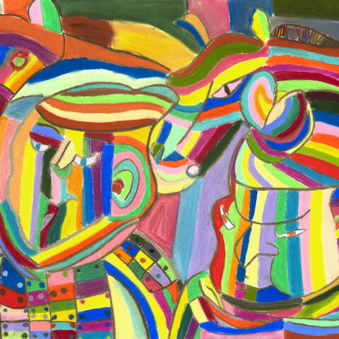 杉本英司「馬と兵士」