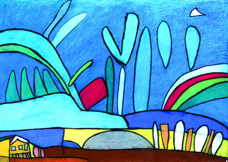 吉田幸子「雨上がり」 | ふじのくに障がい者芸術ポータルサイト