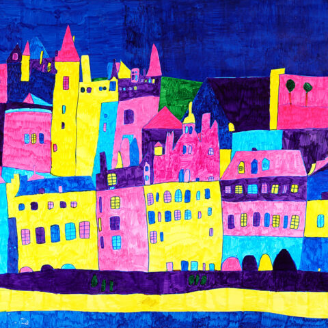 山田悦久「街並み4」