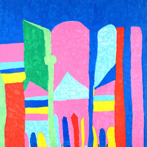 山田悦久「建物のある風景」