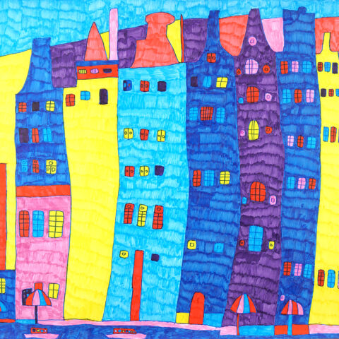 山田悦久「街並み3」