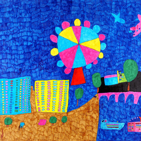 山田悦久「街並み5」