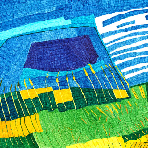 佐藤和紀「富士山と茶畑」