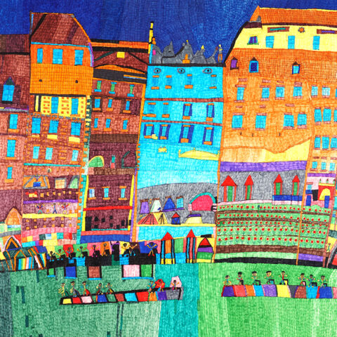 佐藤和紀「湖畔の町」