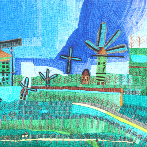 佐藤和紀「風車のある風景」