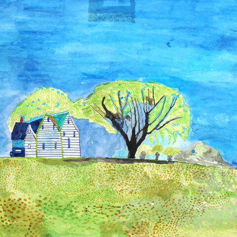 山崎盛次「風のふく家」