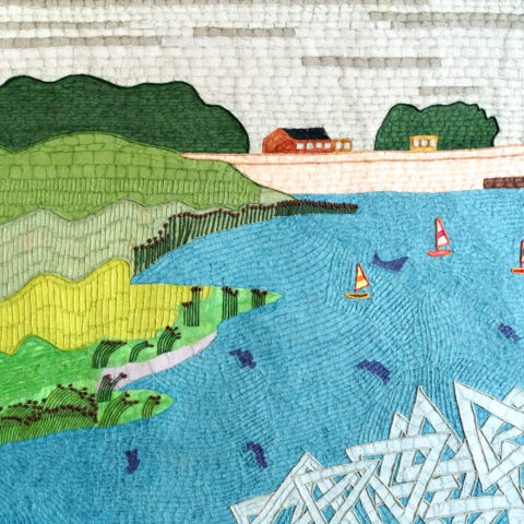 安間佐恵「天竜川河口」