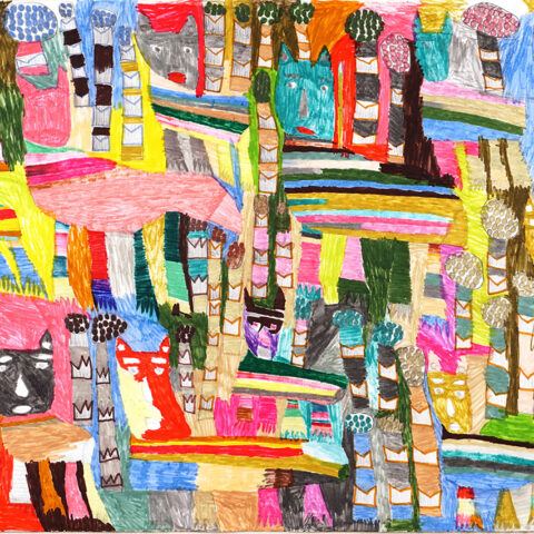 山崎孝「春の散歩」