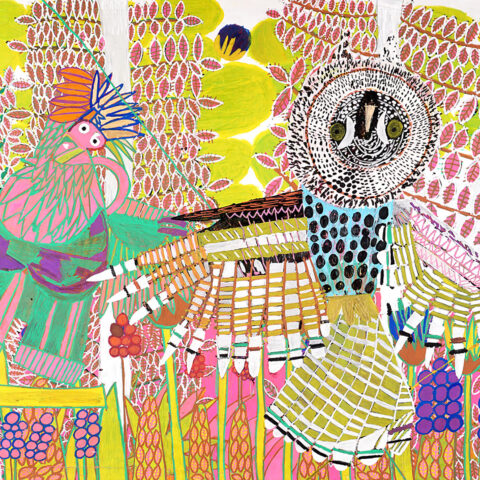 松本五十美「森のフクロウ」