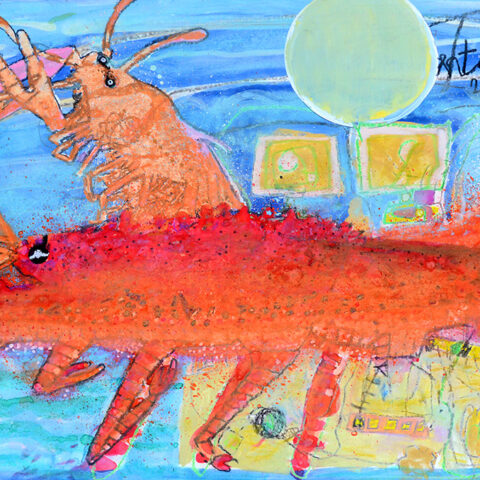 太田 利三「散歩中」