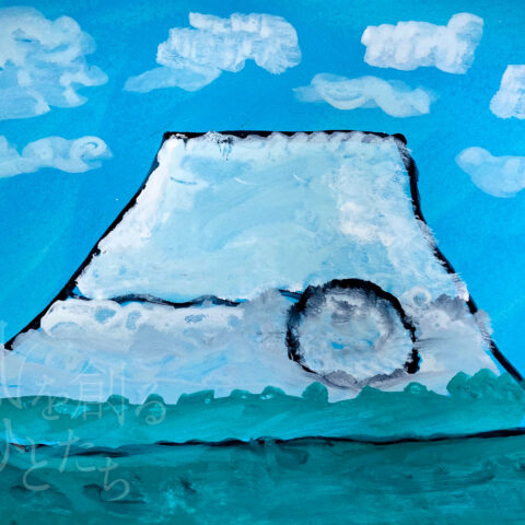 三島から望む富士山