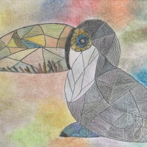 片山 八雲「ステンドグラス風おおはし」