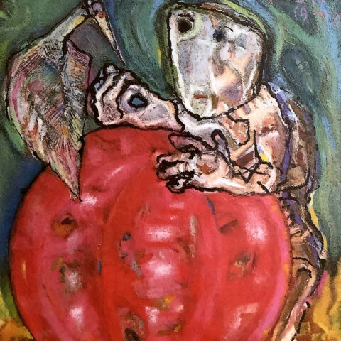 太田利三「玉乗り」