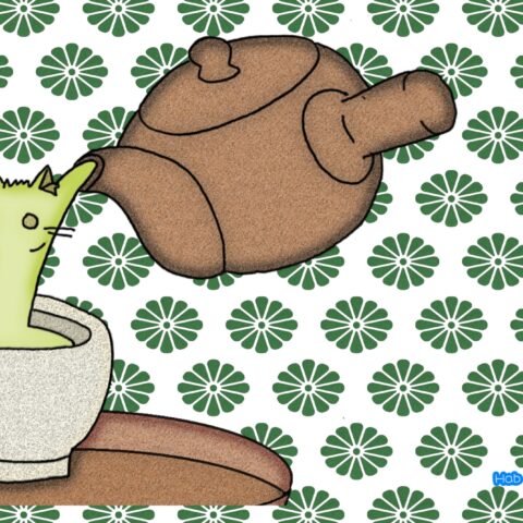 葉月ハブ「新茶ネコ」