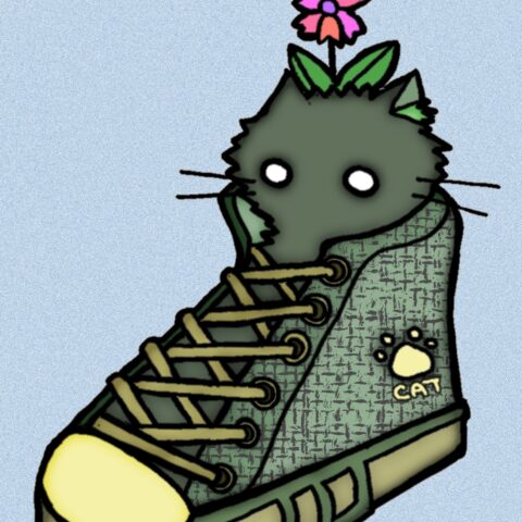 葉月ハブ「スニーカー猫」