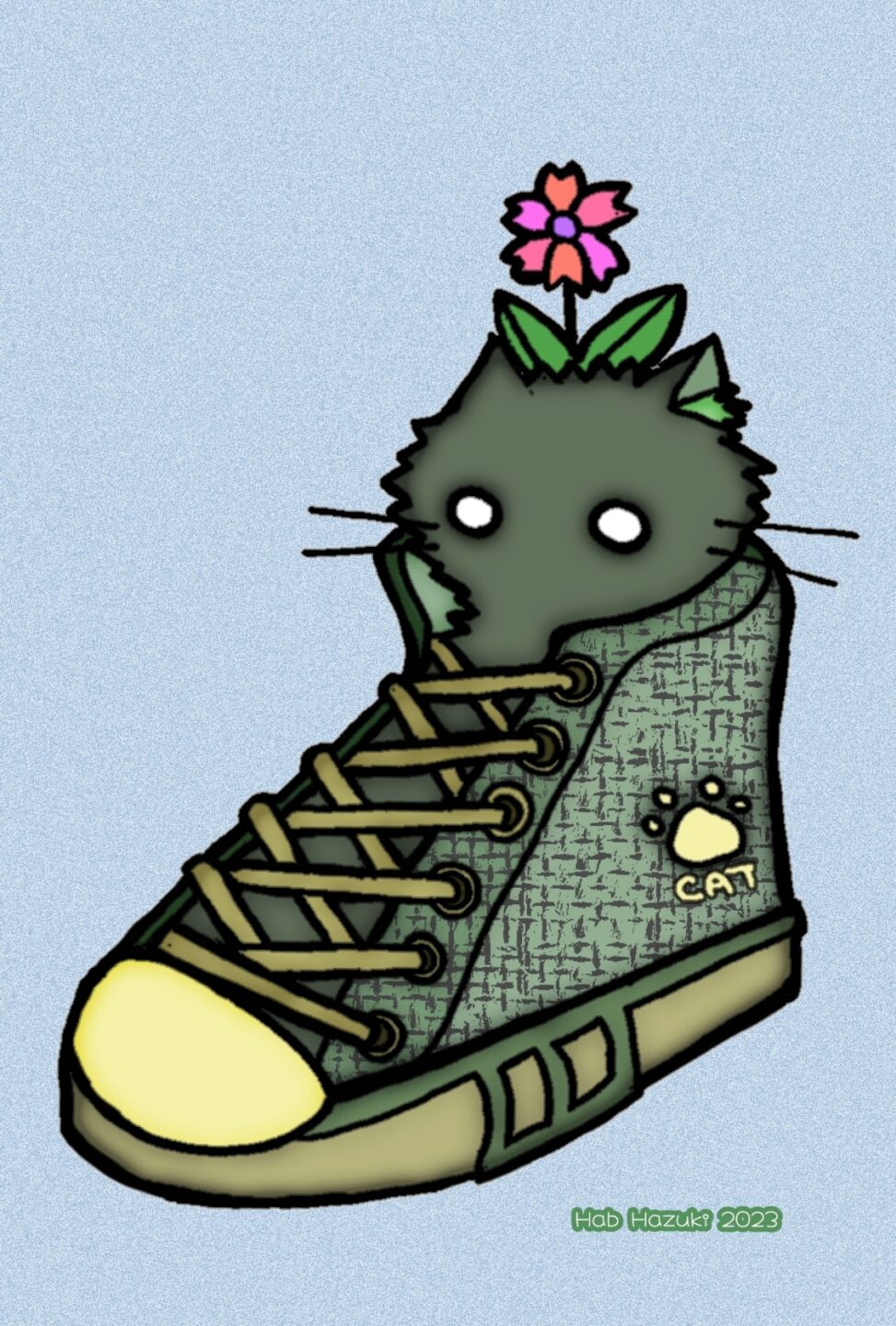 葉月ハブ「スニーカー猫」