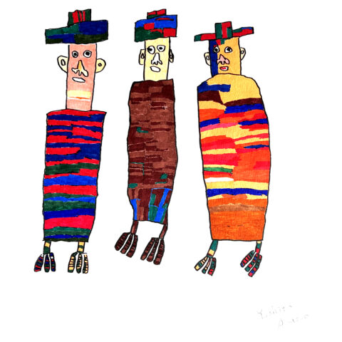 天野嘉人「モアイ像」