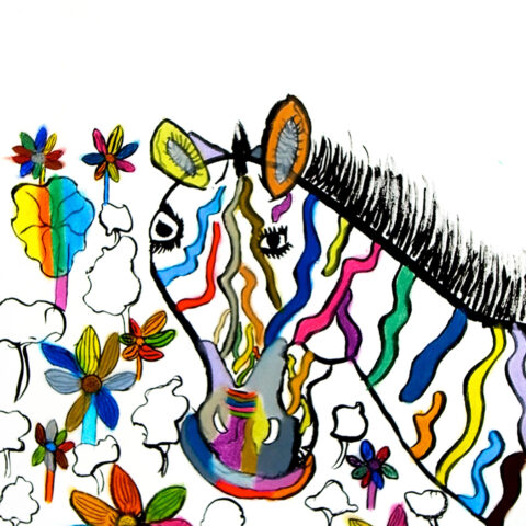 杉本英司「カラフルなしまうま」