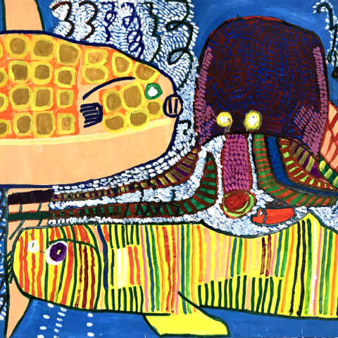 市川文男「海の中」