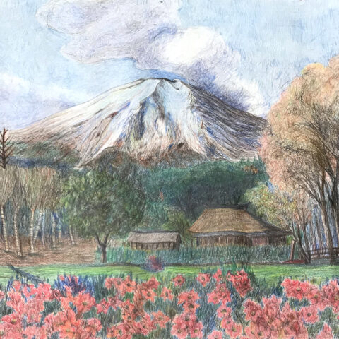 田代源一郎「アルプスの春」