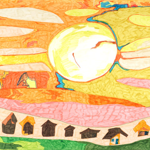 平松克彦「夕方」