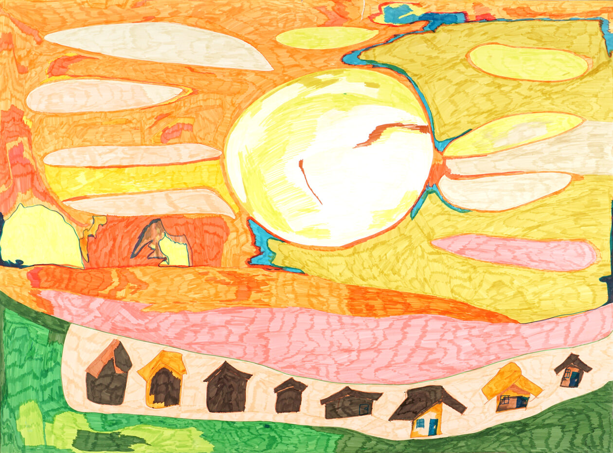 平松克彦「夕方」