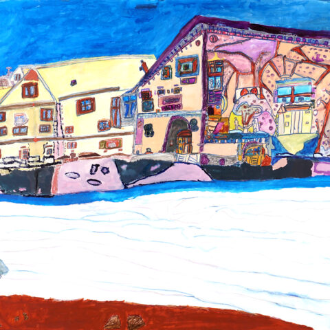 廣畑文規「冬の街並み」