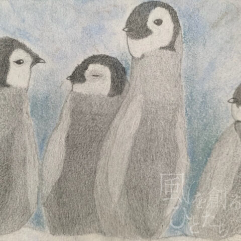 片山 八雲「コウテイペンギンの保育園」