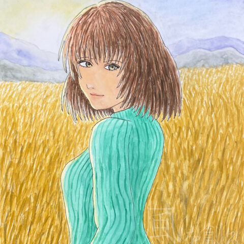 髙橋 邦博「ススキ畑の中で」