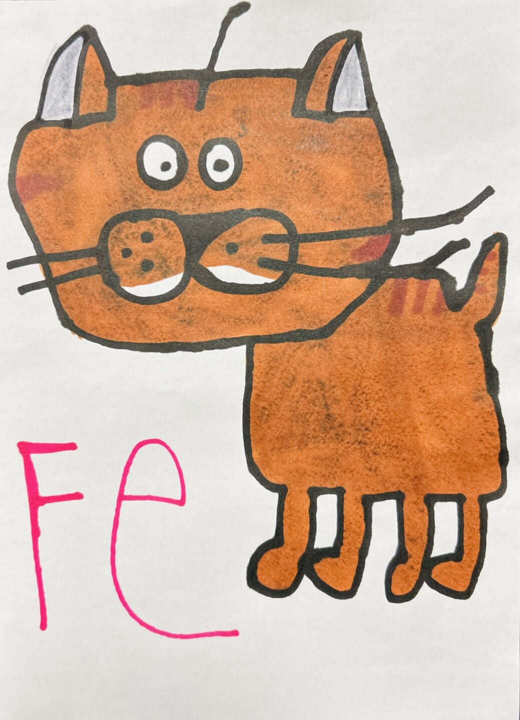 Fe画伯「ネコ」
