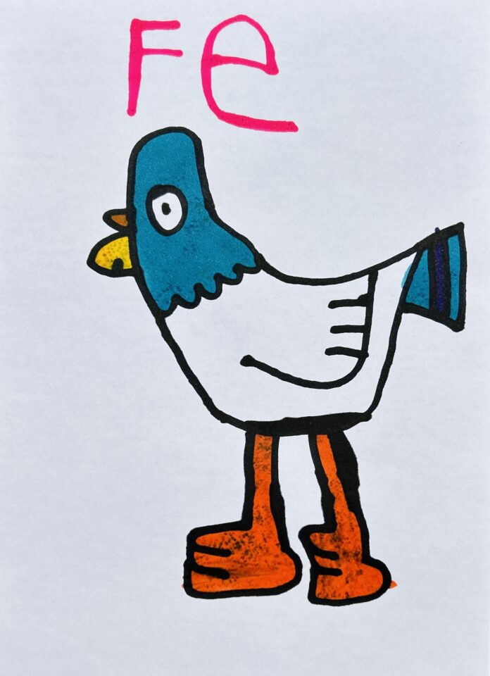 Fe画伯「トリ」 | ふじのくに障がい者芸術ポータルサイト Findart(ふぁ