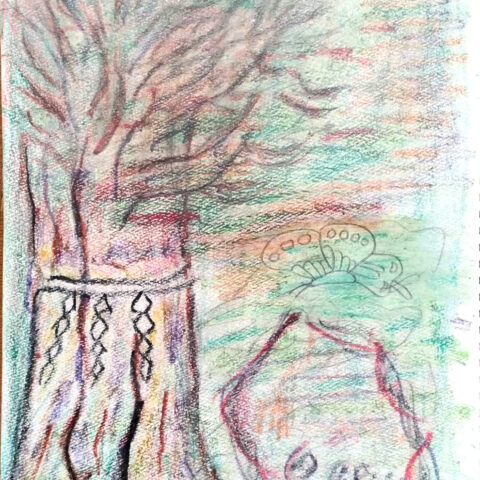 陶山 昌和「神木と大岩　10」