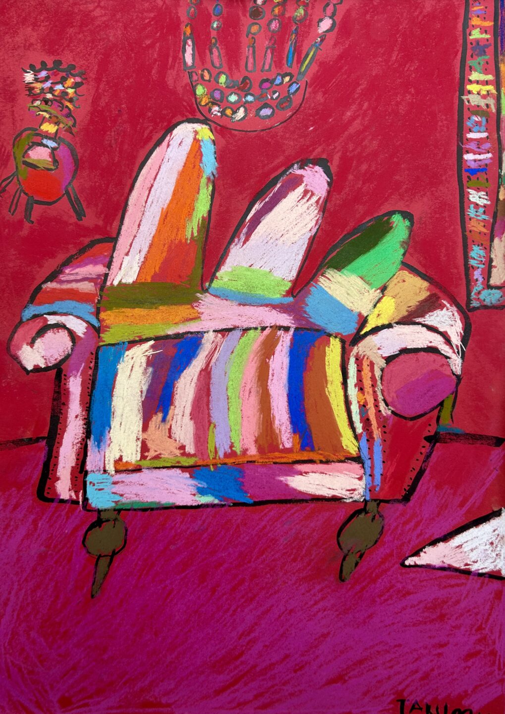 中谷匠「椅子のある風景」