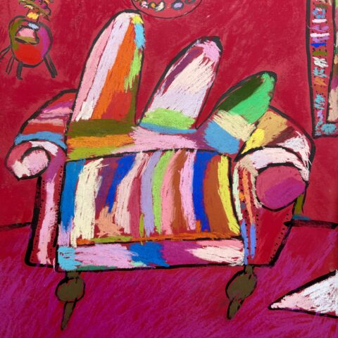 中谷匠「椅子のある風景」