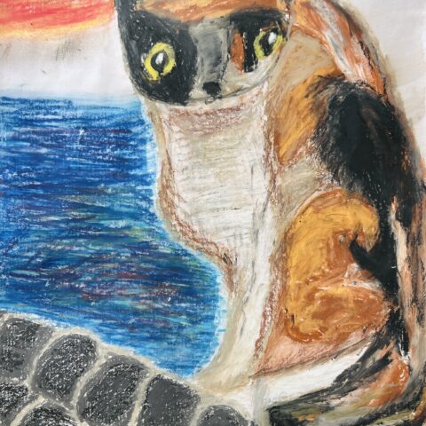 廣瀬 綸子「猫と海」