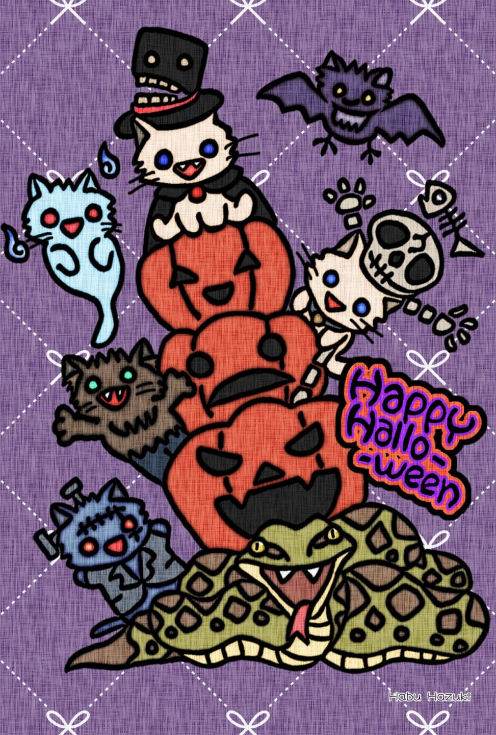 葉月ハブ「ハロウィンイラスト③」