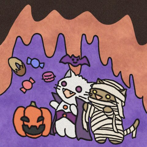 葉月ハブ「ハロウィンイラスト②」