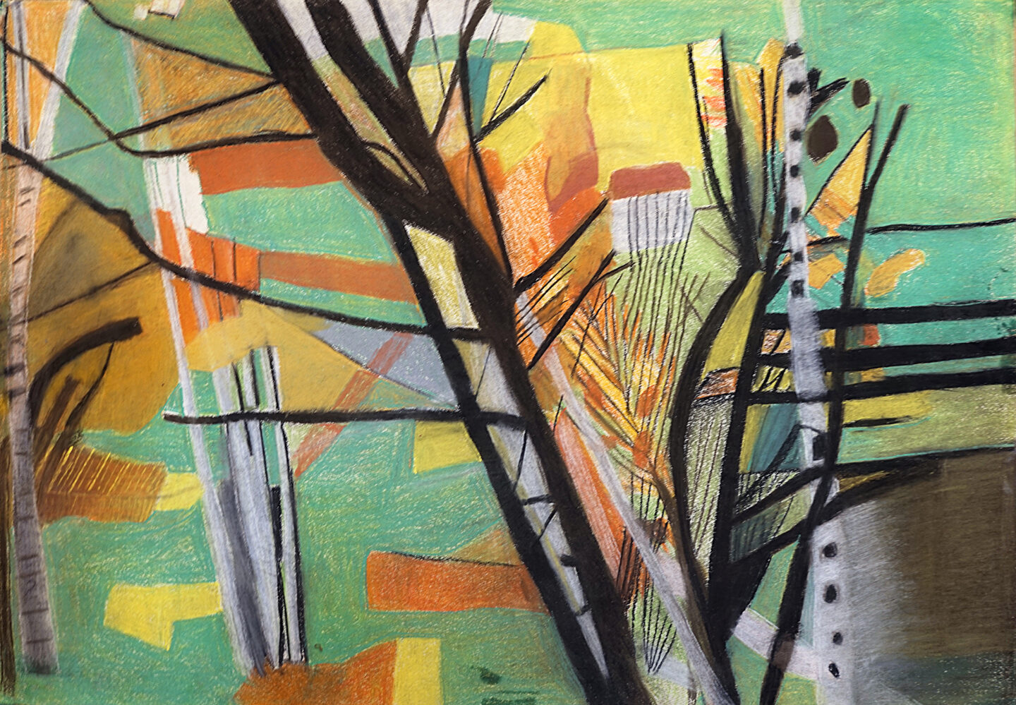 大草一松「木立ち」