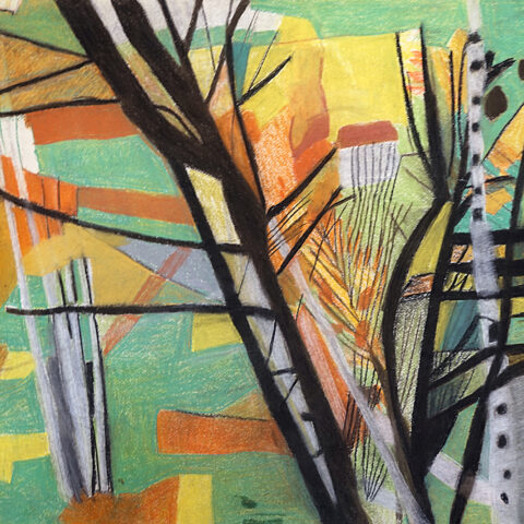 大草一松「木立ち」