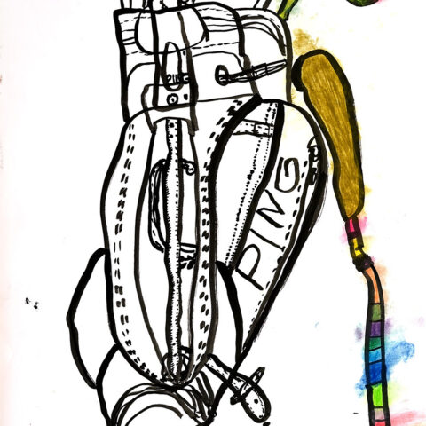 関谷早央「ゴルフバッグ」