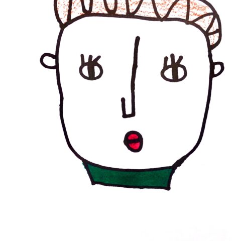 石井 鉄兵(Fe画伯) 「女の人1」